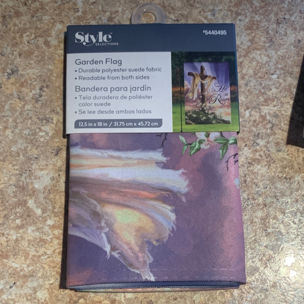 Style Selections Garden Flag with Religious Design